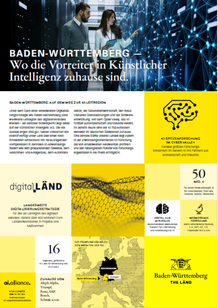 Fact Sheet Künstliche Intelligenz in Baden-Württemberg
